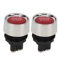 Variklio paleidimo uždegimo jungiklis DC12V 50A Mygtukinis starterio jungiklis kemperiams, jachtoms, valtims, lenktyniniams automobiliams, sunkvežimiams Raudonas raudona