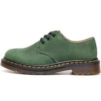 First layer low-top Martin shoes men's leather Crazy Horse green large size short boots round head men's and women's casual tooling shoes 35
