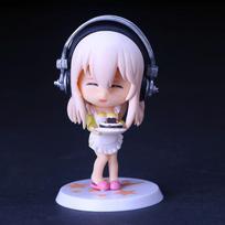 10CM Anime SUPER SONICO Figure Five Models Stand Animation Model Toys Gifts Collection Decoration Ornaments PVC No box
