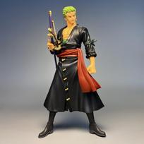 28CM Large Anime One Piece Roronoa Zoro Figure Art King Sauron Wano Country Anime Model Toy Gift Collection Action Figure No box
