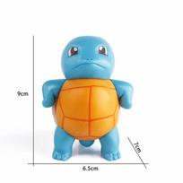 3 stiliaus 9cm Pokemon figūrėlė Squirtle su akiniais nuo saulės Figūrėlė PVC modelis Kolekcionuojama Pokemon Go veiksmo figūrėlė Vaikų gimtadienio dovana
