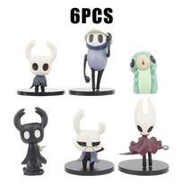 6 vnt./rinkinys Hollow Knight Silk Song Knight Hornet Quirrel Zote Grub Figūrėlės Mieli Žaislai Modelis Lėlė Brinquedos