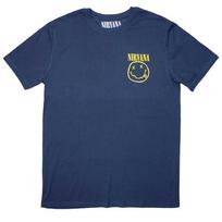 26 Nirvana Mini Laimingas Veidas Oficialūs Vyriški Marškinėliai Vyriški- Unisex Marškinėliai XXXL blue