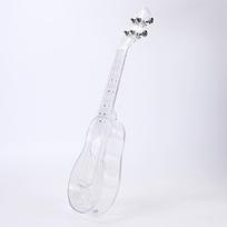 21-Inch Transparent Plastic Ukulele, Four-String Small Guitar for Beginner Students skaidri