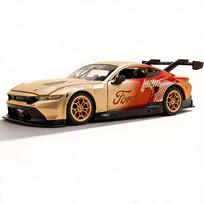 1/24 Scale Ford Mustang GT3 Die-Cast Alloy Car Model Sports Car with Sound and Light Toy Car, New Year's Gift for Children