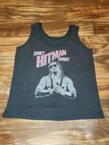 Vintage RARE 1989 WWF Bret Hart The Hitman Wrestling Tank Top T Shirt Size Small M