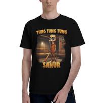 Oversized T Shirt Tung Tung Tung Sahur Meme Cotton T-Shirts Italian Brainrot Fashion Tee Shirt for Men Summer Y2K Retro Top Tees S juoda