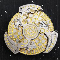 Metal Compass Fidget Spinner Antistresse Dice Spinning Top Relieve Stress Relief Toy Hand Roller Punnk Gyro Cool Things Adults auksas