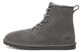 UGG Harkley Fleece Lined Snow Boots Gray 1016472-CHRC 39.5