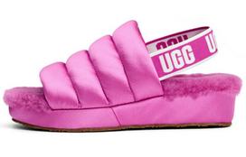 UGG Satin Soft And Comfortable Plush Slippers Women's Purple 1106875-FUS 37