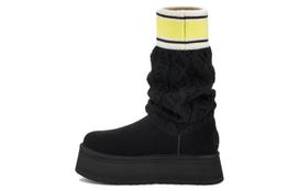 UGG Classic Sweater Letter Boot Black Women's 1144045-BLK 39