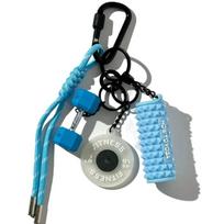 Detachable Simulation Dumbbells Keyring Dopamine Fitness Series Pendant  Fitness Prople Style 1 Blue