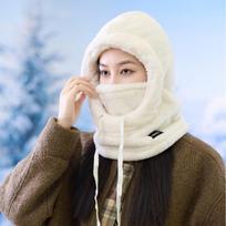 Casual Winter Balaclava Solid Color Windproof Scarf Ski Mask Hat Thermal Winter Warm Soft Ear Protection Hat balta