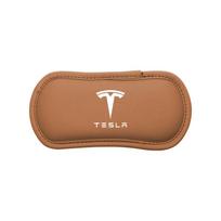 Leather Car Pillow Cushion Elastic Knee Pad Leg Pad Armrest Pad Accessories For Tesla Model 3 Y S X Cybertruck Juguete