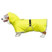 Small Medium Large Dog raincoat All Inclusive Corgi Teddy Law Cloak Rain Cloak Large Dog Clothes Protect Belly Pet Raincoat (as the picture,M)