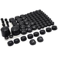 Motorcycle Bolts Toppers Caps For 2007 2008 2009 2010 2011 2012 2013 2014 2015 2016 Harley Davidson Softail Twin Cam BLACK