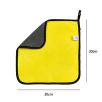 Car Microfiber Cleaning Towel Thicken Soft Drying Cloth Car Body Washing Towels Double Layer Clean Rags for Car Accessories