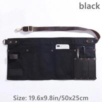 Garden Tool Belt Gardening Apron Multi Pocket Half Short Apron Genuine Leather Waist Belt Woodworker Electrician Tool Bag