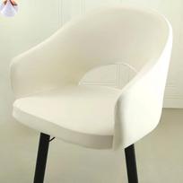 Universal Curved Chair Cover Hollow Back Jacquard Arc Armchair Covers Dining Chair Covers Home Spandex Elastic Dustproof Cover