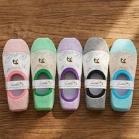 Arnold Palmer Non-slip Women's Cotton Socks 3 Pairs SL024 SL024_3 Pairs [Random Color]