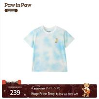PawinPaw Boys' Cartoon Bear Short Sleeve T-Shirt 130