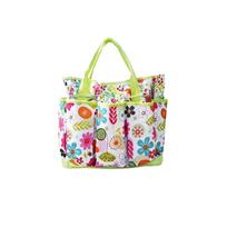 Large Capacity Garden Tote Bag with Multiple Pockets Durable Material and Comfortable Handles for Outdoor and Indoor Use One Size žalia