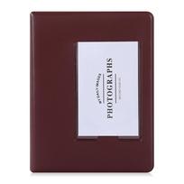 Mini 64 Pockets for Polaroid Can Replace Inner Picture Case 3 inch Photo Album Picture Storage Photocard Holder raudona