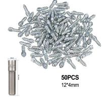 50PCS Tire Carbide Screw Spikes Skid Nails Anti-Slip Car Motorcycle ATV+Tool 50PCS Tyre Repair Nail Repair Rubber Screws 9x4mm