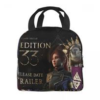 Clair Obscur Expedition 33 Video Game Esquie Insulated Lunch Bags for Men Women Food Bag Portable Cooler Thermal Lunch Boxes Option 1