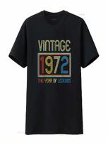 1972 Vintage Legends Born In Birthday S T Shirt Vintage Washed Stylish Graphic Unisex Top For Everyday Wear Fashion Soft S įvairiaspalvis