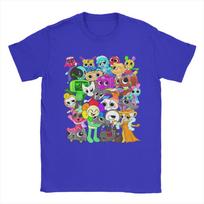 Dandy's World Group Shot T-Shirt for Men Cartoon Cute Casual Pure Cotton Tee O Neck Short Sleeve T Shirts Plus Size merchandise S įvairiaspalvis