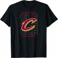 Cleveland Cavaliers Basketball Doodle Stars T-Shirt S įvairiaspalvis