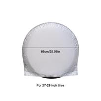 4/2/1Pcs 32inch RV Tire Covers Waterproof Spare Tire Cover UV Resistant Automotive Wheel Protector for Sun Rain Tyre Protection
