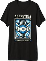 Argentina Land Of Champions Football Pride Soccer Sports Premium Tri-Blend T-Shirt S įvairiaspalvis