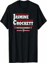 Jasmine Crockett For Texas Governor Democrat T-Shirt S įvairiaspalvis