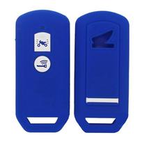 Silicone Key Case For Honda For PCX 150 For X-ADV SH125 Scoopy SH300 For 125 300 2016-2018 2 Buttons Motor Scooter tamsiai mėlyna spalva