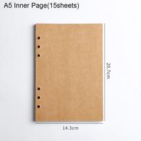 New Kraft Paper Kraft Paper Binder Cover A5 B5 A4 Vintage File Folders File Bag