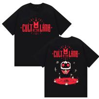 Hot Game Cult of The Lamb Graphic T Shirt Unisex Women Harajuku ONeck pure Cotton Tshirts Summer Cute Casual Clothing Tshirt XL