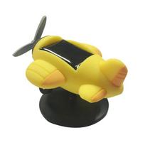 Cute Car Ornament Mini Solar Rotating Aircraft Model Automobiles Dashboard Decoration Interior Accessories Home Furnishing Gift