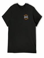 AWS Developer Logo T-Shirt Funny Gifts Hippie Clothes Summer Tops Clothing For unisex S įvairiaspalvis