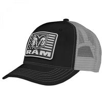 Dodge Ram Patriotinis Logotipo Pleistras Reguliuojama Trucker Kepuraitė