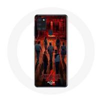 Coque pour Samsung Galaxy A21S Stranger Things Affiche Equipages Fan Art Saison 4