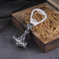 Naujas aukštos kokybės Nordic Viking Hammer Mjolnir skandinaviškas butelių atidarytuvas