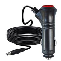 Universalus motociklo sunkvežimio automobilio lizdas maitinimo kištukas laido adapteris vyriškas cigarečių degiklis su įjungimo/išjungimo mygtuku įmontuotas 12V-24V 5A 250cm juoda