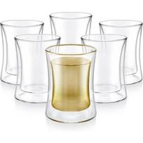 Šiuolaikiniai izoliuoti turkiškos arbatos stiklinukai - 6 vnt. dvigubos sienelės stikliniai arbatos puodeliai (6 oz / 177 ml) other gryna