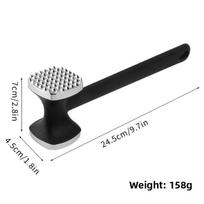 Aluminum Alloy Meat Tenderizer Hammer Dual-Sided Kitchen Mallet for Steak, Pork Beef 1pcs sidabras