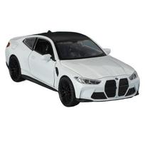 1/32 BMW M4 G82 Kupė Lydinio Sportinio Automobilio Modelis Metalinis Liejinio Transporto Priemonės Automobilio Modelis Simuliacinis Garsas ir Šviesa Kolekcija Vaikų Žaislas Dovana balta