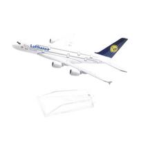 16cm Lufthansa Airbus 380 Lėktuvo Modelis Lėktuvas Diecast Metalinis 1/400 Mastelio Lėktuvai
