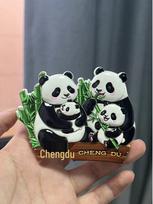 Cartoon Panda 3D Mahjong Magnet: Souvenir & Bottle Opener