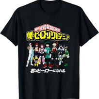 Class 1A Group Shot Anime T-Shirt S juoda